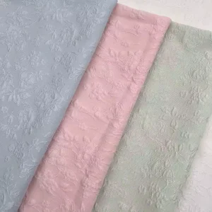 0142# Breathable Embossed Woven Jacquard Polyester Spandex Fabric Home Textile Raw Material China Textiles