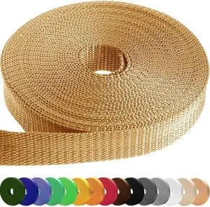 1 2 Inch Green Heavy Duty Dog Leather Strap High Strength Polyester PP Webbing Flat Webbing Strap