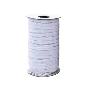1 8” White Flat Woven Elastic Spandex Sewing Bag Rolls 200Yards Per Roll Webbing Techniques