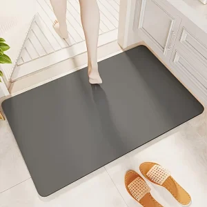 1 Bath Mat Soft Non Slip Quick Drying with Backing Rectangular Suitable for Bathroom and Kitchen Entrances