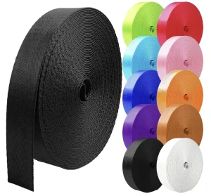 1.5 Inch Aesthetic Woven Nylon Webbing for Bag Straps 1 Roll MOQ 48h Ship