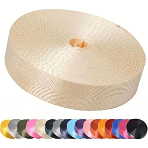 1.5″ Twill Woven 100% Polyester Webbing for Luxury Bag Straps & DIY Crafts Eco friendly