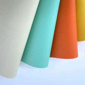 1.5mm Carbon Fiber Grain Smooth Nappa Texture Double Sided PVC Leather Vinyl Fabric for Car Interior Bags Furniture Table Mats