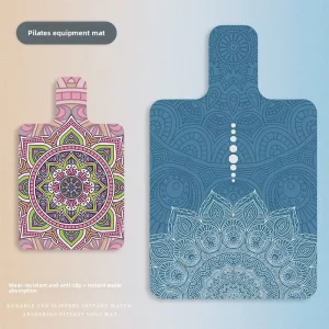 1.5mm Foldable Rectangular Yoga Studio Suede Plush Pilates Core Mat Non Slip Sweat Absorbent Durable
