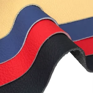 1.5mm Thick Litchi Grain Waterproof Soft Touch Upholstery Synthetic Microfiber Leather for Car Seat