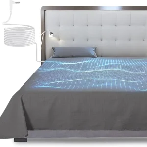 10% Pure Silver Fiber 90% Organic Cotton Grounded Adhered Patch Customizable Size Fitted Flat Sheets Printed Pattern for Hotels