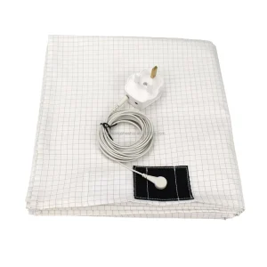 10 Silver Fiber Grid Grounding Sheet Breathable Cotton Bedding Conductive Fabric Home Textile
