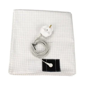 10% Silver Fiber Grounding Sheet Breathable Cotton Conductive Bedding with Ground Connection Cord