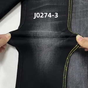 10 oz Warp Slub High Stretch Black Backside Woven Denim Fabric for Jeans