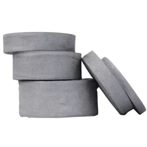 100% 316L Anti Static Stainless Steel Fiber Woven Webbing Twill Style For Industrial Use