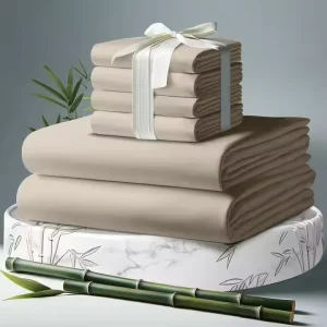 100% Bamboo Fiber Four piece Bedding Set with Cooling Effect Is Suitable for the Hot Season