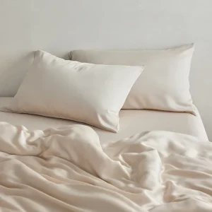 100% Bamboo King Size Bedding Set Ultra Soft Cooling Anti-Bacterial 4-Piece Hotel Quality 300tc Thread Count Solid Folded