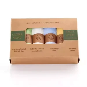 100% Bamboo or Bamboo Blended Washcloths Towels for Babies or Makeup Usage