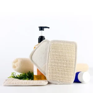 100% Biodegradable Eco Friendly Natural Soft Jute Fiber Skin Body Shower Bath Scrubber Scrub Exfoliating Bath Towel