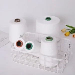 100% Carded Cotton Core Spun Yarn Tshirt Yarn Hand Knitting Open End 20 1 Anti Pilling Raw Pattern Ring Spun