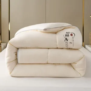 100% Colored Cotton Synthetic Fiber Mother and Baby Grade Four Season Duvet Autumn Winter Double Bed Insert Winter Quilt