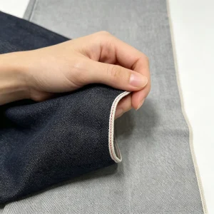 100% Cotton 12.5oz Heavyweight Raw Selvedge Breathable Jeans Fabric Premium Quality Blue Slub Woven Denim Yarn Dyed Weft Bags