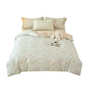 100% Cotton 200TC Floral Botanical Print Duvet Cover Set Queen King Size Anti Pilling Soft Machine Washable All Season