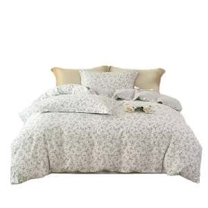 100% Cotton 200TC Floral Duvet Cover Queen King Botanical Print Bedding Anti-Pilling Soft Machine Washable