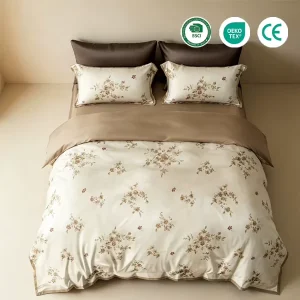 100% Cotton 200TC Percale Weave Cool Crisp Hotel Bed Sheet Set 4Pcs White for Upscale Hospitality Buyers