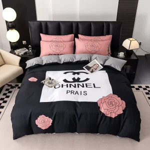 100% Cotton 200TC Woven Eco-Friendly Solid European & American Style Queen Bedding Set for Hotel & Home Use