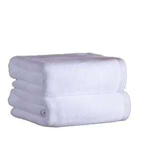 100% Cotton 21s 2 Hotel Big Bath Towel 100*200cm White Bed Sheet
