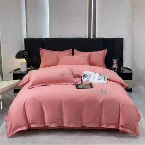 100% Cotton 400TC Thread Count Fashion Classic Four Piece Bedding Set Soft Breathable Fabric Machine Washable American Home