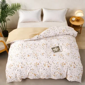 100% Cotton 40S Geometric Duvet Cover Set Soft Anti Pilling Zipper Bedding 200TC All Season Queen King Size