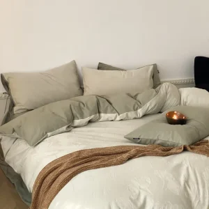 100% Cotton 4pcs Bedding Set Comforter Bed Sheet Set Luxury Textile Solid Bedding Sets Bed Sheet All Size