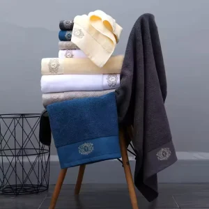 100% Cotton Absorbent Eco Friendly Solid Color Quick Dry Hand Towel Adults Embroidered Logo Customized Size Small