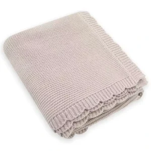 100% Cotton Baby Knitted Ruffle Heirloom Stroller Crib Swaddle Throw Blanket Four Seasons Eco Friendly Super Soft