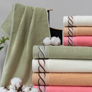 100% Cotton Bath Towel Adult Soft Absorbent Towels Bathroom Sets for Home or Hotel