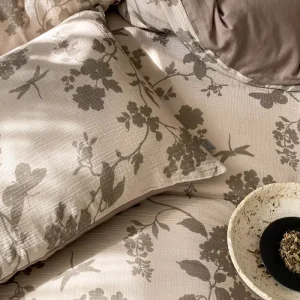 100% Cotton Bubble Gauze 4-Piece Bedding Set Floral Breathable Organic Vintage Home Textile