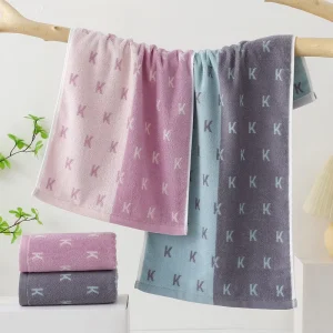 100% Cotton China made Rectangle Towel Yarn dyed Jacquard Extra thick Absorbent Home Useperfect Face Towel Return