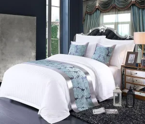 100% Cotton Classic Plaid Stripe Duvet Cover Set Bedsheet Set Bedding Set