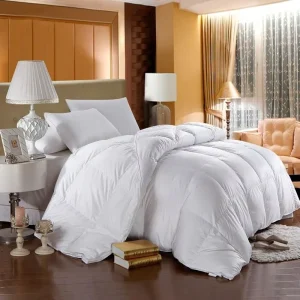 100% Cotton Cover All Season Ultra Soft Luxurious Hotel Bedding Goose Feather Down Fiber Comforter Queen Size Duvet Insert