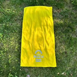 100% Cotton Custom Embroidered Logo Bath Beach Towel Thick Woven Compressed Bath Sheets