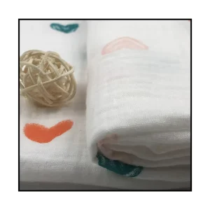 100% Cotton Double Gauze Muslin Fabric Plain Dyed Wrinkled Shrinkage for Girls Baby Shirts Pillows Combed Yarn Weave