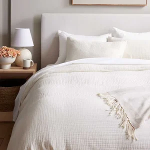 100% Cotton Double-layered Yarn Bedding Set Customized Bedsheet Set Duvet Cover Set