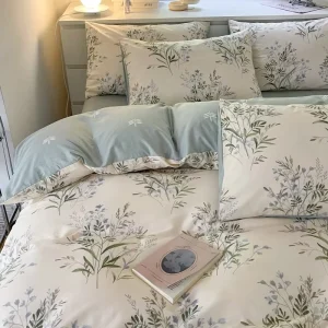 100% Cotton Duvet Cover Queen Size Queen Four Pcs Set Duvet Cover Set