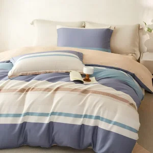 100% Cotton Duvet Cover Set Fresh Botanical Print Bedding Set for Couples