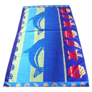 100% Cotton Eco Friendly Jacquard Beach Towel Sand Free Soft & Summer Ready
