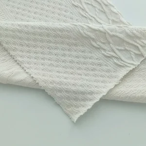 100 Cotton Fabric Jacquard Fabric for Women’s Sweater Cloth