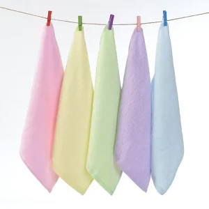 100% Cotton Face Towel White Custom Hand Towels with Embroidery logo for Washcloth