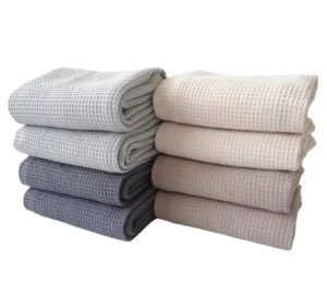 100 Cotton Flour Sack Kitchen Dish Towels Plain White Customized Technics Logo Fabric Packing Pattern Solid Color Design Feature