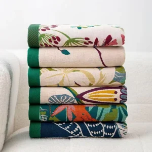 100% Cotton Gauze Enlarged & Thickened Bath Towel Jacquard Bound Edge Extra Large Towel for Home
