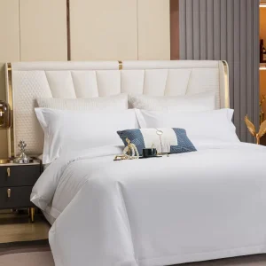 100 Cotton High Quality Luxury Hotel Bedding Set 400tc Super King Size Bed Sheet Pillowcase Duvet Cover Four-piece Set