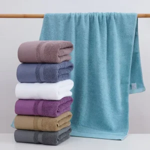 100% Cotton Hotel Bath Towels 70×140 cm Solid Color Customizable Logo Large Square Sports Woven Techniques Tub Mats