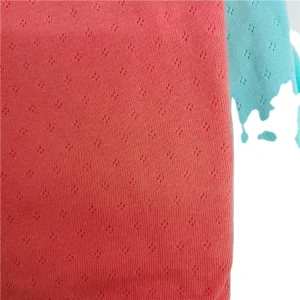 100% Cotton Jacquard Knit Fabric Cotton Pointelle Knitting 100% Cotton Pointelle Fabric Knit Dobby Rib Cotton Fabric