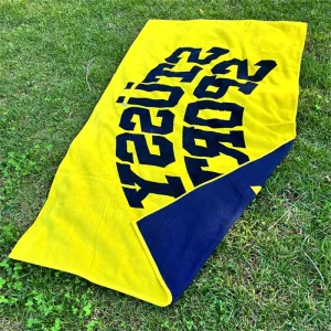 100% Cotton Jacquard Novelty Beach Towel Customizable Design Soft Absorbent Thick Terry Sides Home Beach Luxury Sand Free